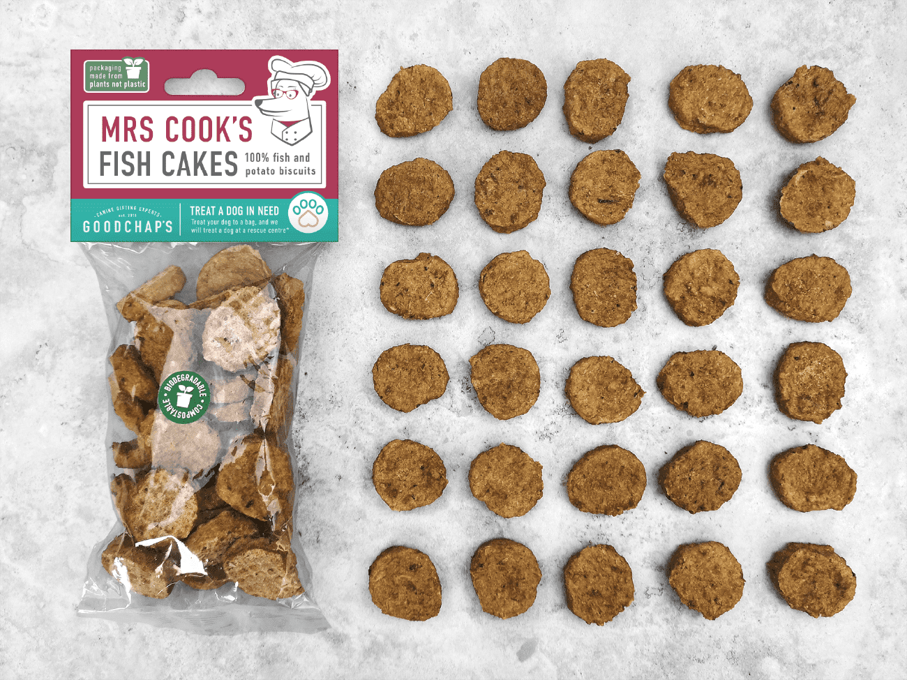 Mrs Cooks Value Pack, low fat dog biscuits - Goodchaps natural, healthy, plastic free and eco friendly dog treats & toys