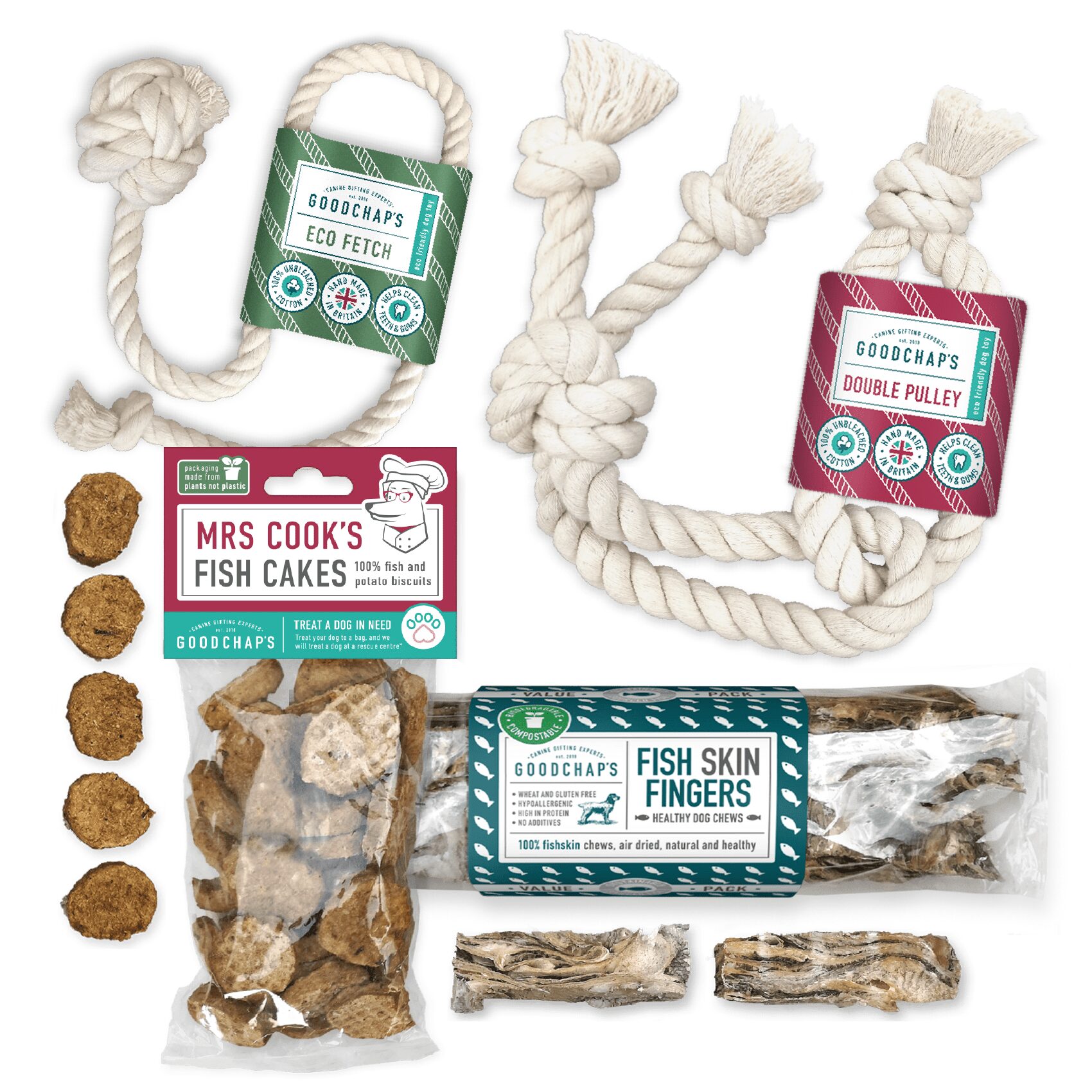 Dog bundle with treats and toys - premium snacks with interactive chew toys for enrichment